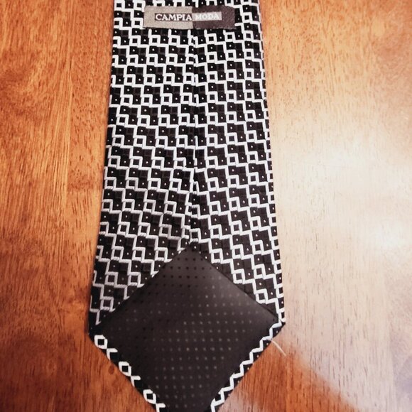 Campia Moda ~ EX Long, Geometric Pattern Necktie ~ Excellent Condition - Picture 6 of 7
